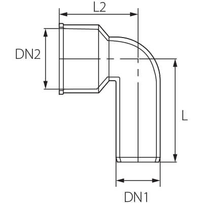 USSW Technical bend Ø32/46 - Huliot advanced flow systems